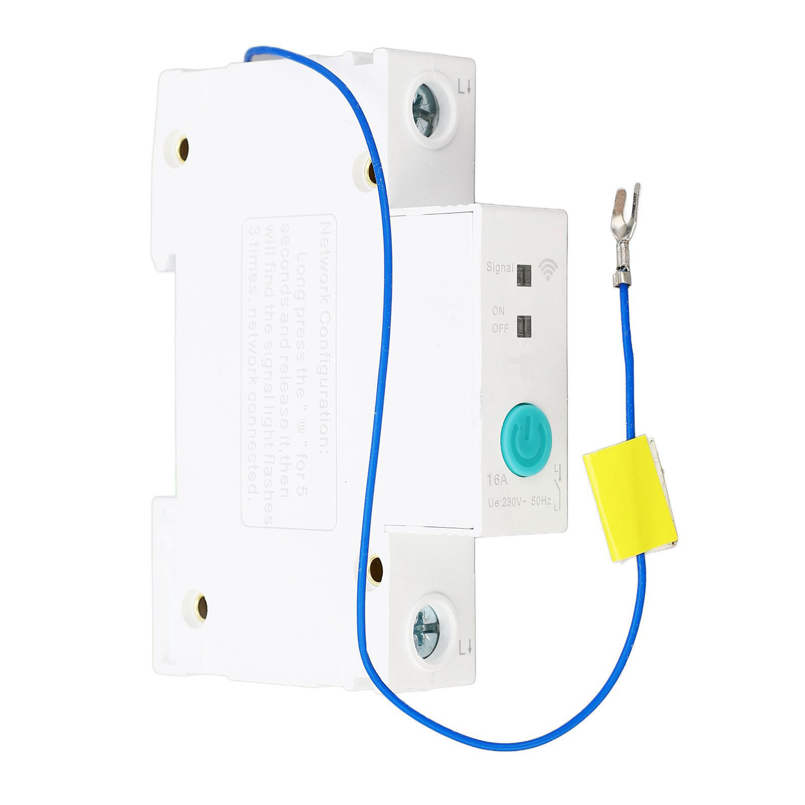 Wifi-fähiger Leitungsschutzschalter 1p 16a 230v Din-schiene, Ewelink-kompatibel, Intelligenter Automatischer Schalter Für Zuhause.