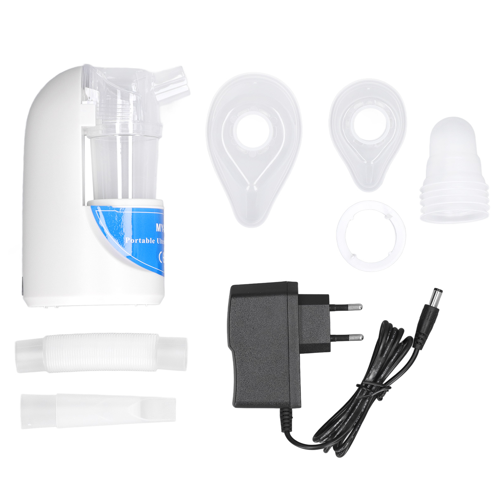 Tragbarer, Geräuschloser Ultraschallvernebler, Mini-notfall-reiseinhalator, 100–240 V, Eu-stecker
