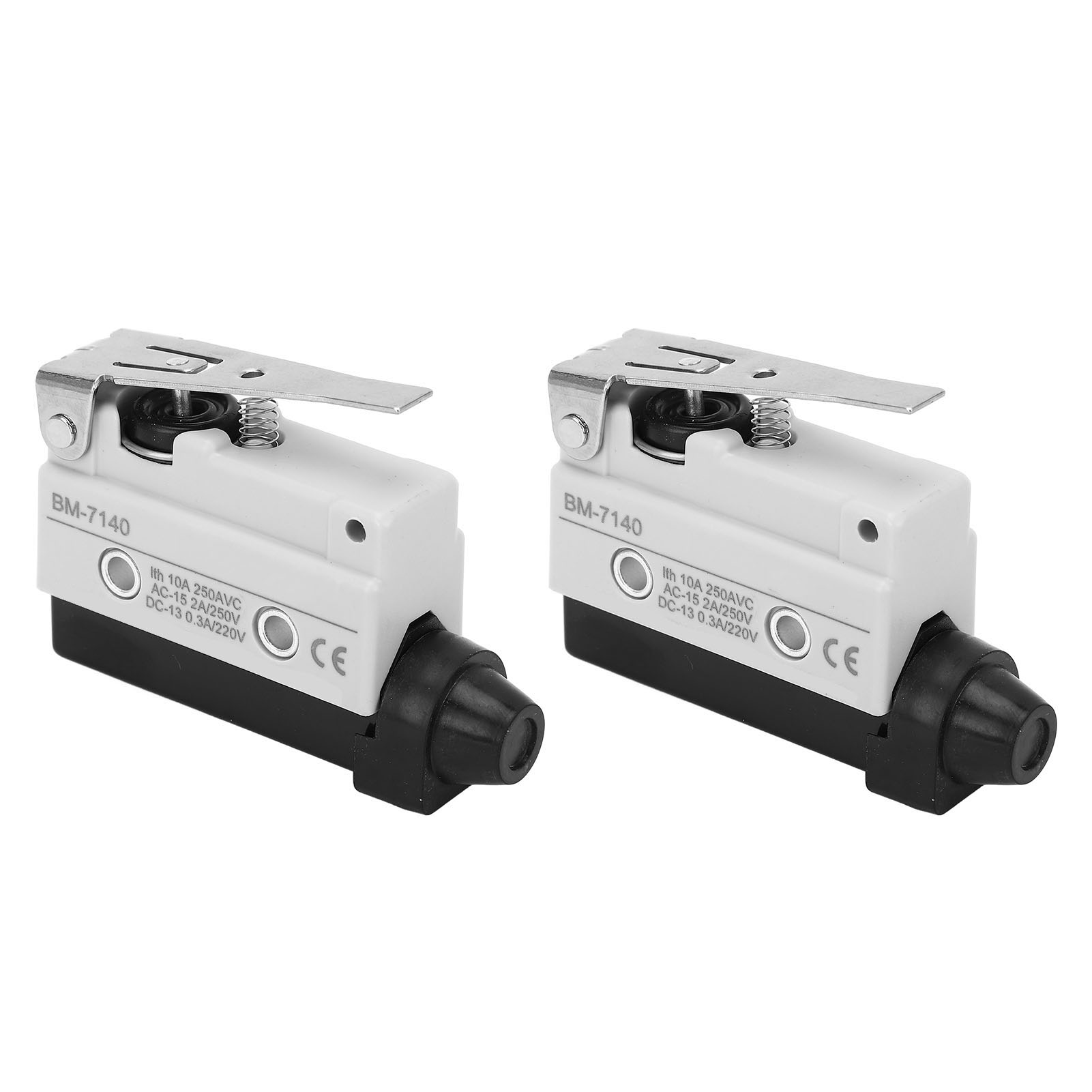 Mikrohebel-endschalter, 2 Stück, 220 Ω 60 Ω, 8,5 Pt 2,5 Ot 2md No+nc, 250 V Ac