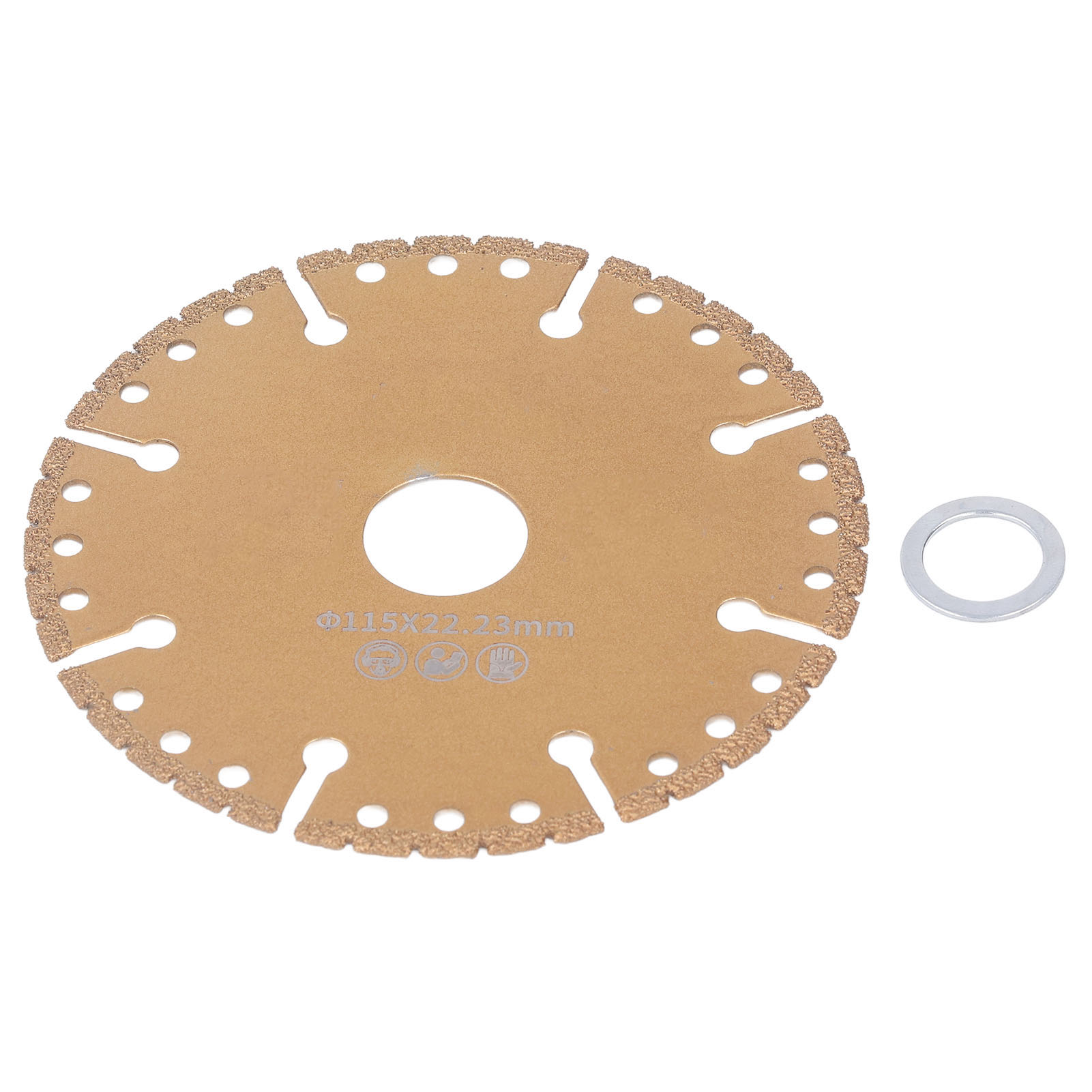 115 X 22,23 Mm Multifunktionales Segmentiertes Diamanttrennscheibenblatt Zum Schneiden Von Ziegeln, Steinen Und Mauerwerk