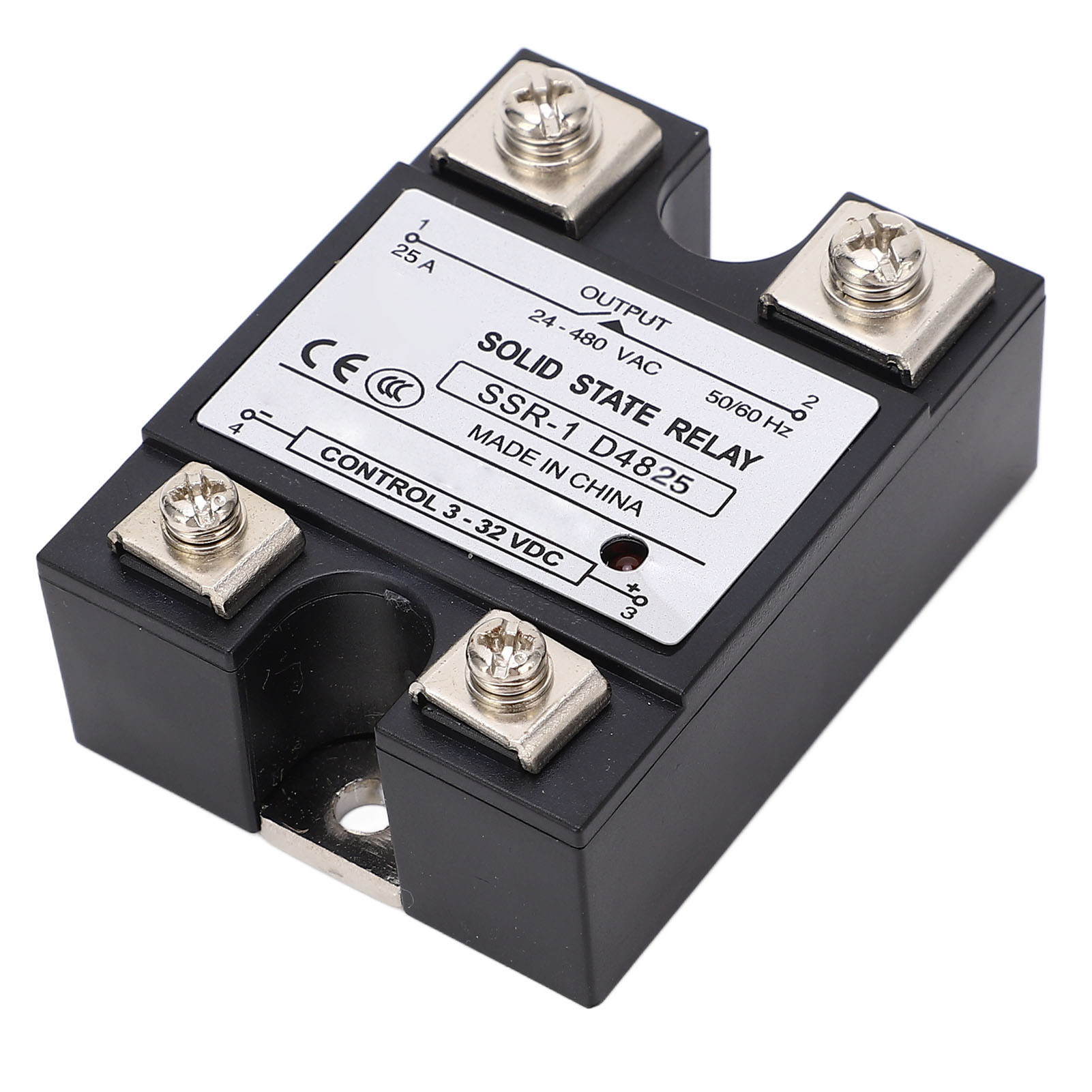 25a Ac/dc Halbleiterrelais, Ssr-modul 24-480vac Schnelles Schalten, Flammfest, Stoßfest, Für Den Industriellen Einsatz.