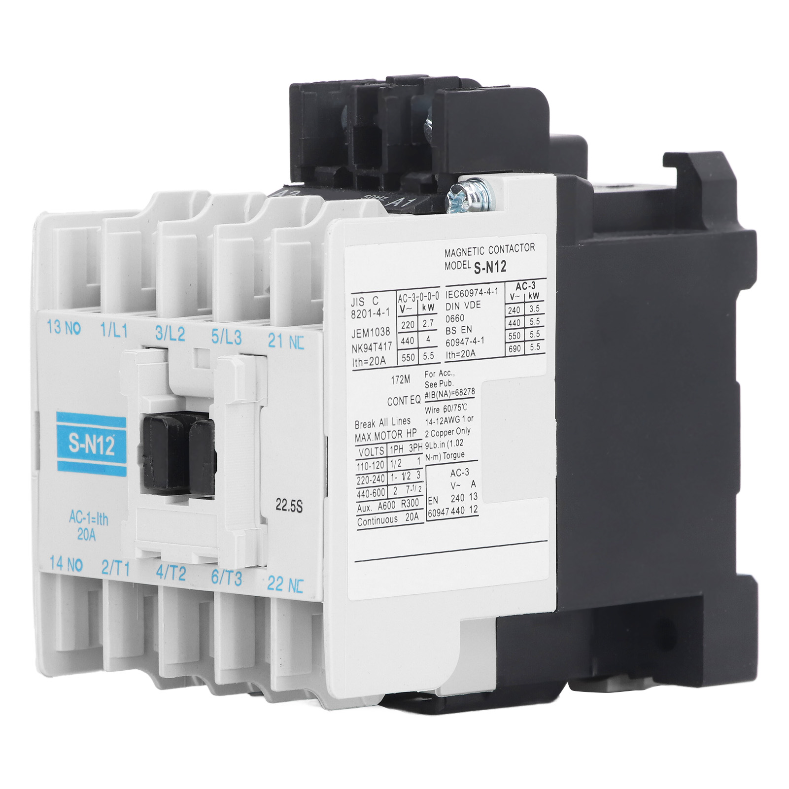 20-a-3-poliger Abs-industrieschütz, 220 V, Hochempfindlicher Elektromagnetischer Schalter
