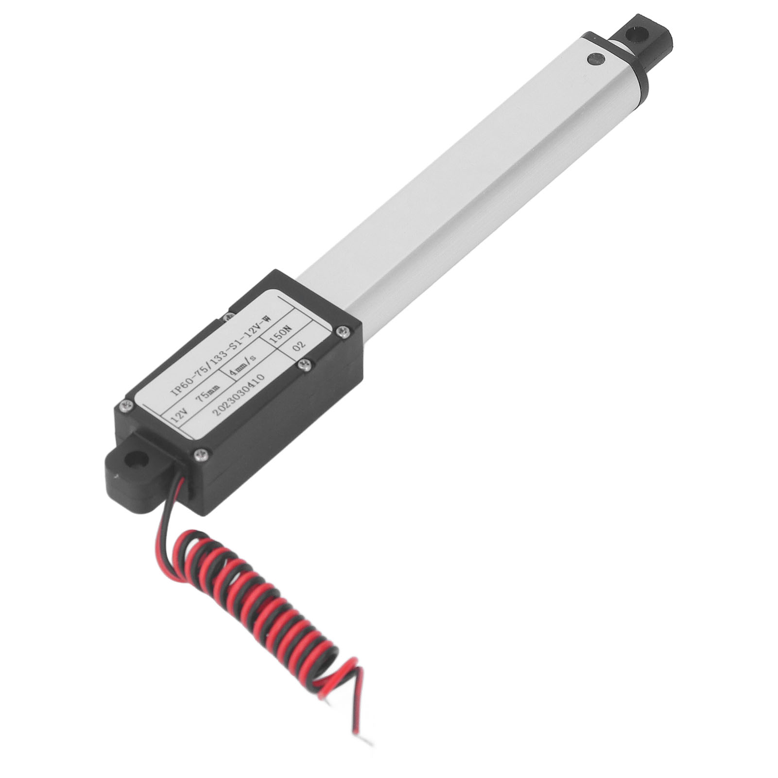 Mini-linearantrieb, Elektrisch, 150 N, 75 Mm Hub, Mehrfacher Schutz, 12 V, Ohne Halterung