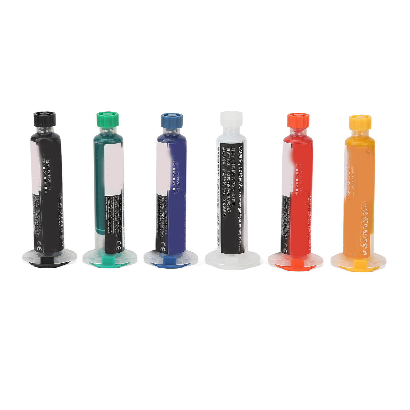 Packung Mit 6 Uv-lötstopplacken, Aushärtbar Und Ölbeständig, Zur Reparatur Von Bga-leiterplatten.