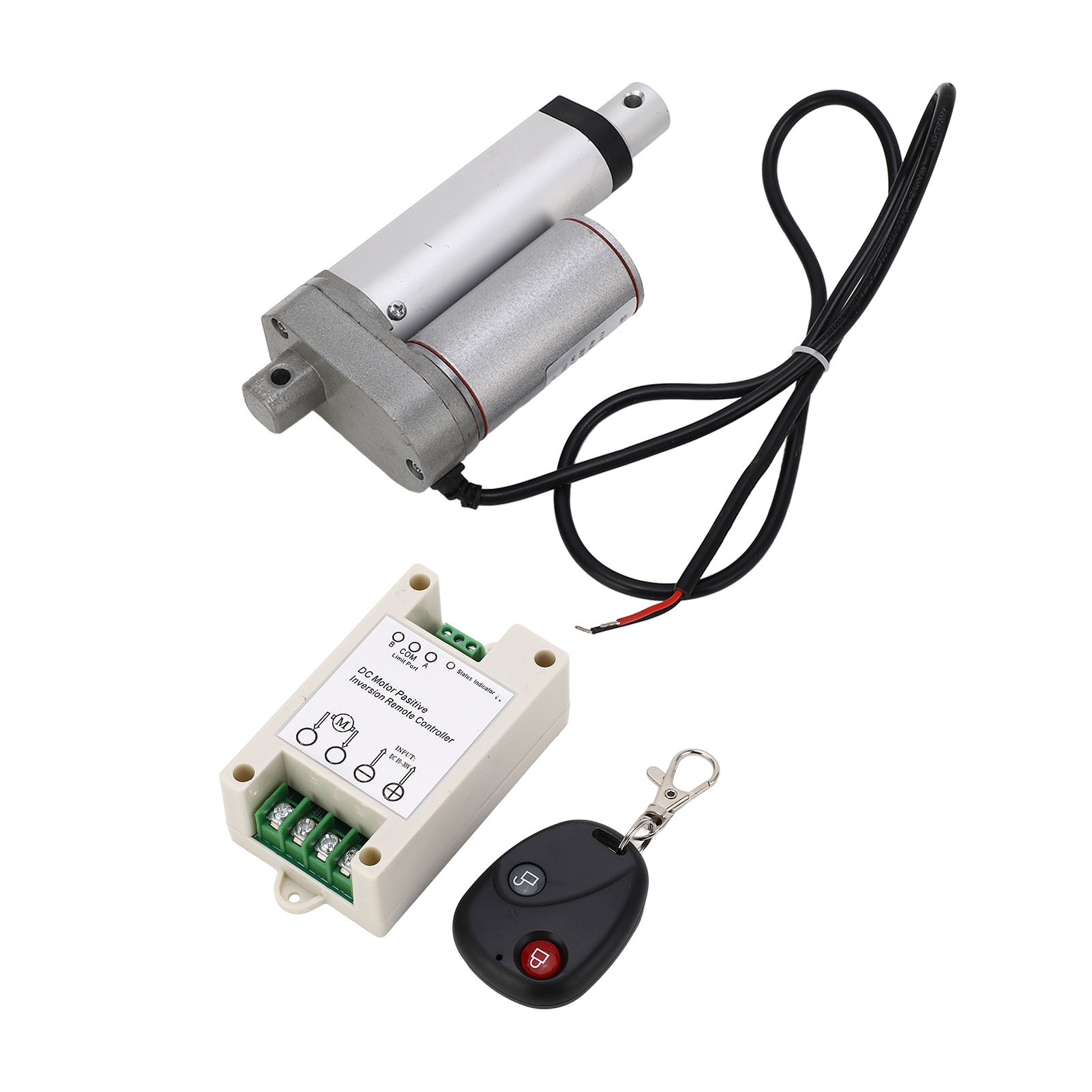 Elektrischer Linearantrieb, 24 V, 50 Mm Hub, 750 N Kraft, Schutzart Ip65, Weiße Aluminiumlegierung, Fernbedienungsset Für Massagesessel.