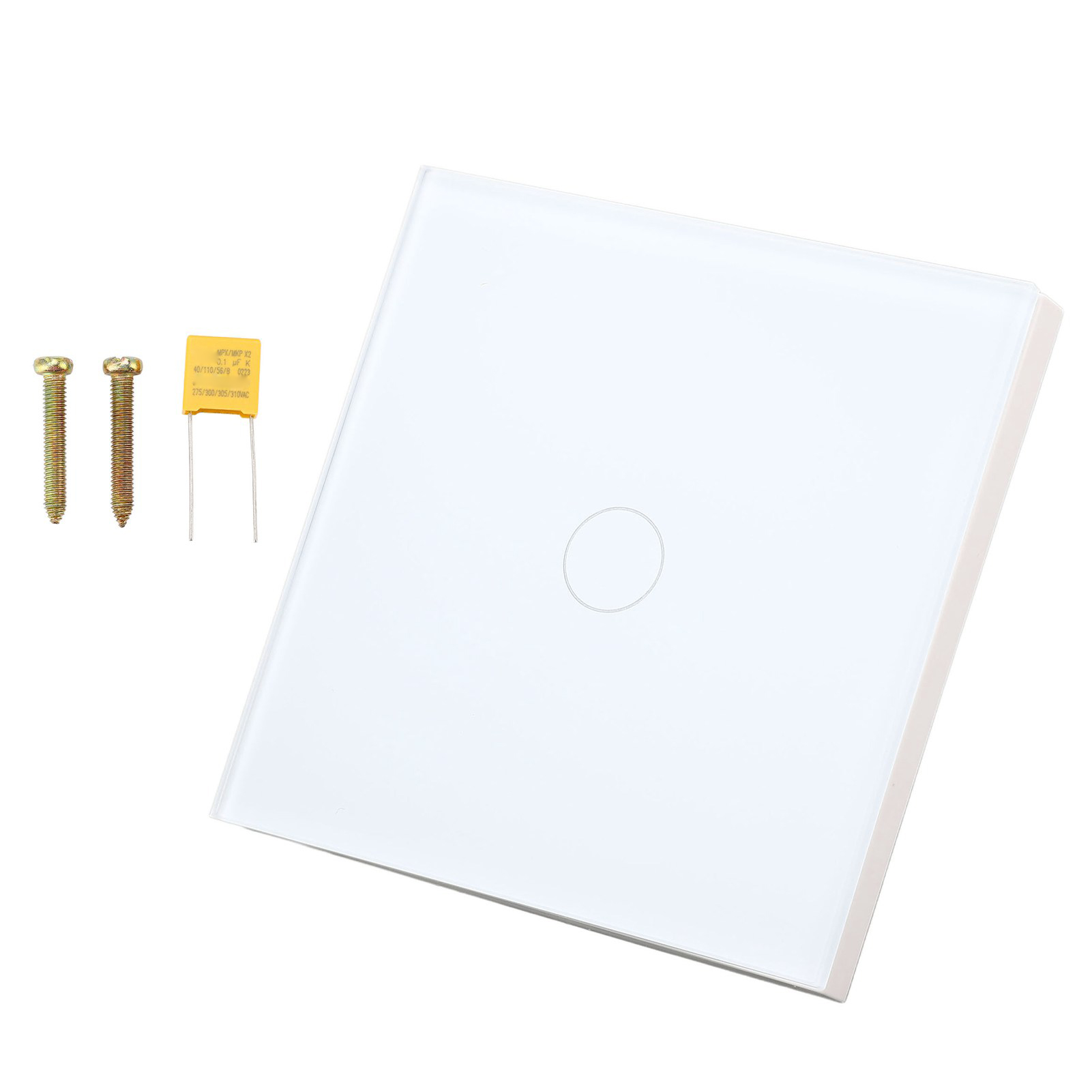 Feuerfester, Gehärteter Glas-wandschalter Mit Touchfunktion, Kontrollleuchte, 110–240 V, Touchpanel