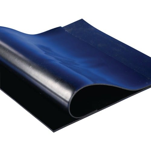 Möller Gummiplatte B.1,20m L.10m D.2mm Schwarz Nr/sbr O.gewebeeinlage Rl.möller