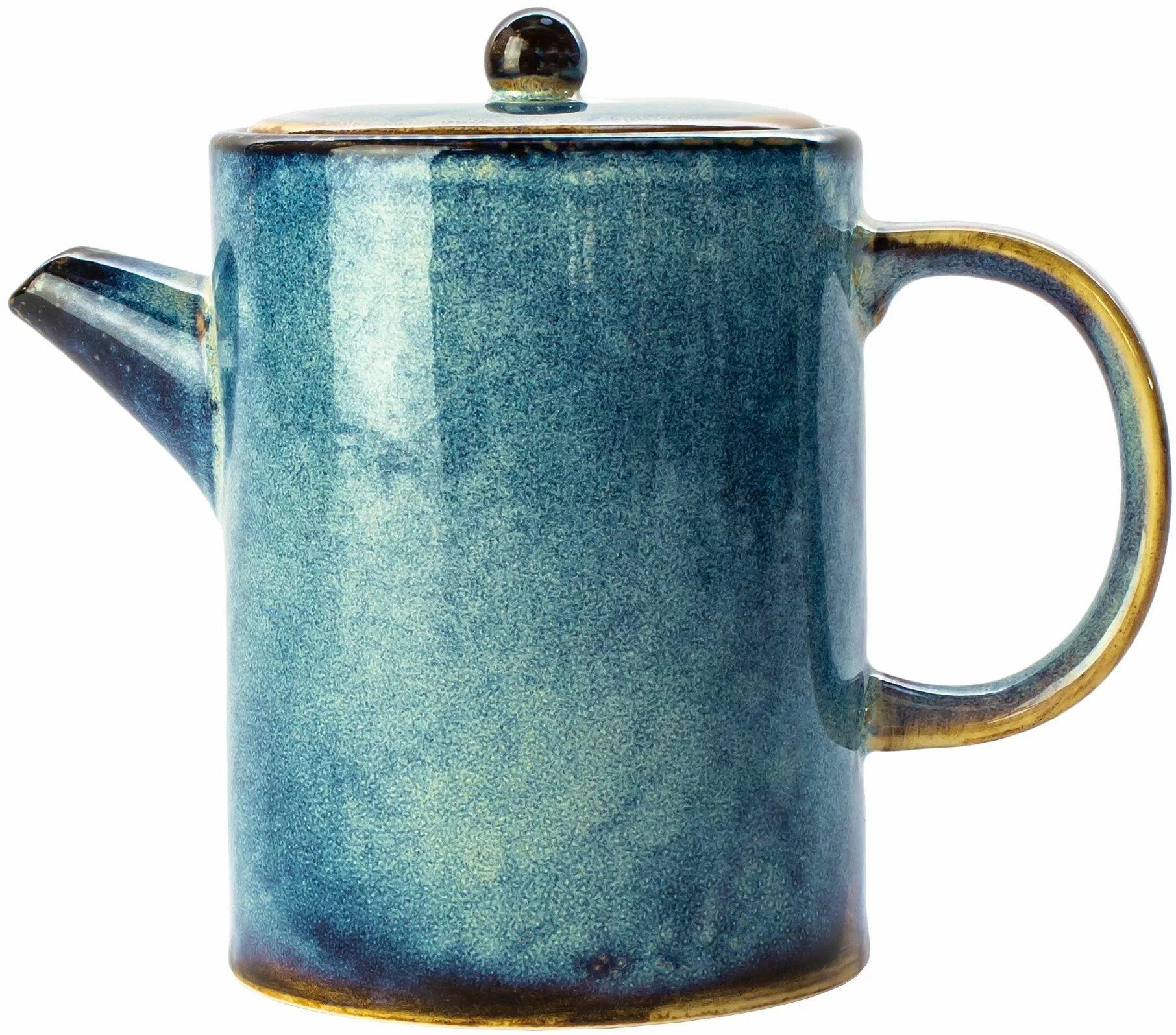 Teekanne Nava Deep Blue Porzellan 820 Ml