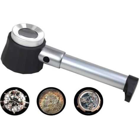 Pa 45x Edelstahl-lupe, Münzlupe, Diamant-lupe, Schmuck
