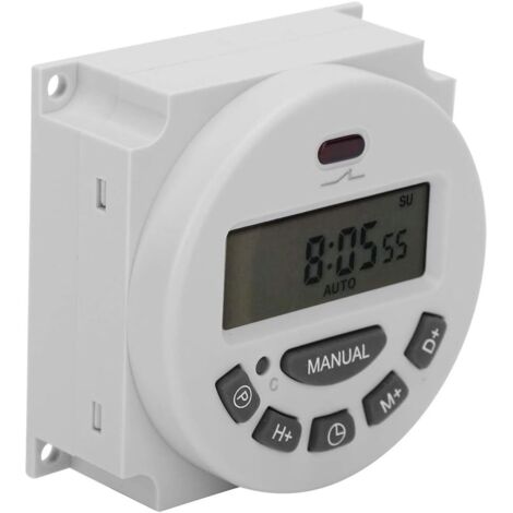 Pa L701-12v Digitaler Programmierbarer Zeitsteuerungsschalter Lcd Elektronischer Timer Mikrocomputer-congener (6 6 3,2 Cm)
