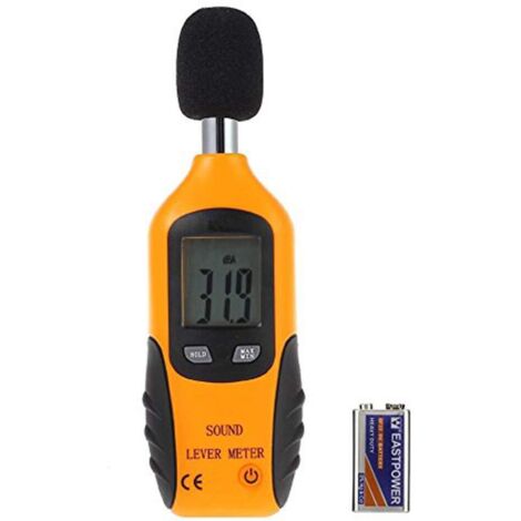 Pa Tragbarer Digitaler Schallpegelmesser 30 Db Bis 130 Db Mit Lcd-display Für Fabriken Und Straßen