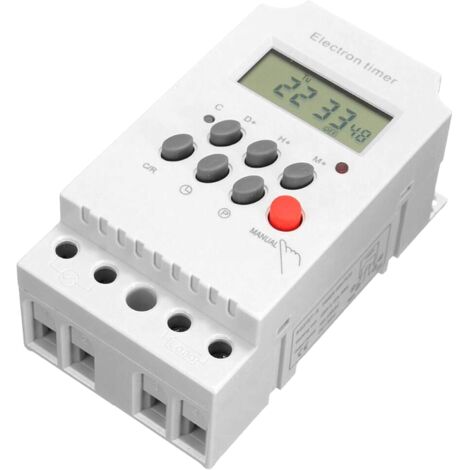 Pa Ac 220 V 25 A Digitaler Programmierbarer Timer, Din-schiene, Elektronischer Timer, Zeitschalter-controller Mit Lcd-display, Uhr