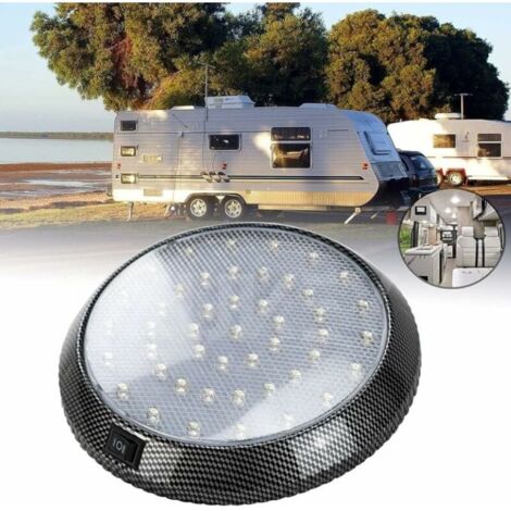 Pair Wohnmobil-innenleuchte, 12 V Led-deckenkuppeldachleuchte, Caravan-innenbeleuchtung Mit Ein-/ausschalter, 46 Led-innenlesestrahler