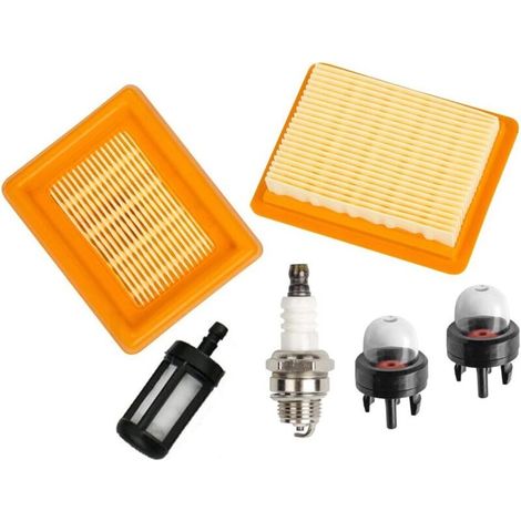 Pair Luftfilter Mit Zündkerze, Kraftstofffilter. Kompatibel Mit Stihl Fs120 Fs200 Fs250 Fs300 Fs350 Fs400 Fs450 Freischneider. Kompatibel Mit 4134 141 0300