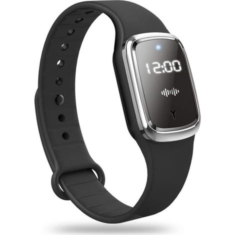 Pair Ultraschall-mückenschutzarmbänder, Elektronische Mückenschutz-armbanduhr Mit Usb-aufladung/wasserdicht/wiederverwendbar/tragbar Für Outdoor-camping, Wandern-schwarz