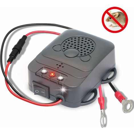 Pair Ultraschall-autoabwehr, Elektronisches Rattenabwehrmittel Mit Led-blitzlichtern Für Auto, Scheune, Küche
