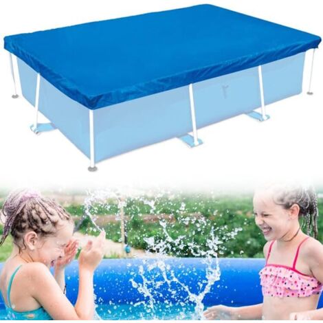 Pa Rechteckige Schwimmbadabdeckung, Wasserdichte Blaue Schwimmbadschutzabdeckung, Uv-staubdichte Schwimmbadschutzabdeckung, Geeignet Für Rechteckige Schwimmbäder Und Oberirdische Schwimmbäder