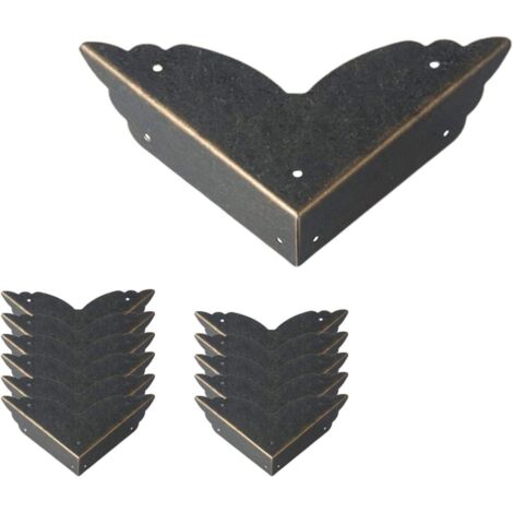 Pa 12er-pack Antike Metallecken, Praktisch Zum Schutz Von Möbelkanten (bronze)