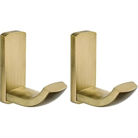 Pa Handtuchhaken, Antikes Messing, Für Badezimmer, Küche, Kleiderhaken, Bademantelhaken, Mehrzweck-garderobe, Wandmontage, Kleiderhaken, Gebürstete Bronze – 2 Stück