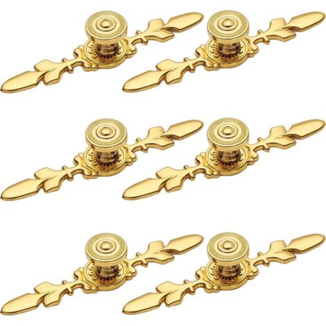 Pa Gold Möbelgriff 6 Stück Möbelknopf Türknauf Möbelgriff Küchentürknopf Vintage Möbelgriff Schrank Schubladengriff Schranktürknöpfe
