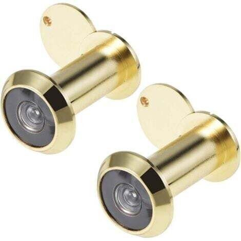 Pa Messing 200° Türspion-abdeckung 46–76 Mm Tür, Poliertes Gold, 2 Stück