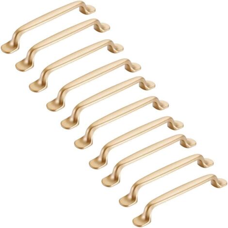 Pa 10 Stück Gold Schrankgriff 128mm Gold Küchenmöbelgriff - Küchenmöbelgriff Schranktür Schrankgriffe