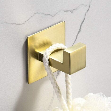 Pa Selbstklebender Wandhandtuchhaken Ohne Bohren (1 Gold)