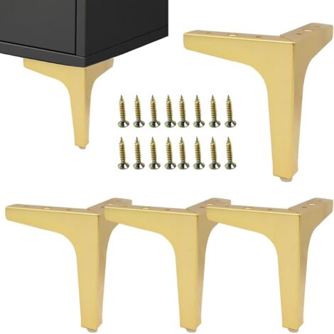 Pa Stück Moderne Diamant-metall-dreiecksmöbelbeine, 13 Cm Schrank-sofa-stuhl-ottomane-beine (gold)