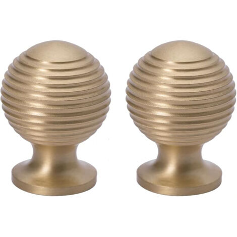 Pa Stück Möbelknöpfe, Schubladenknöpfe, Massives Messing, Schrankknöpfe, Goldene Möbelgriffe Für Küchenschrank, Kommode, 25 X 34 Mm