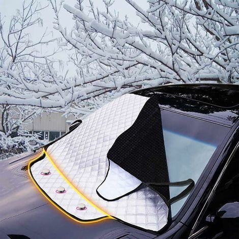 Pair Wasserdichte, Faltbare Auto-windschutzscheibenabdeckung Mit Magnet – Frost- Und Uv-schutz.