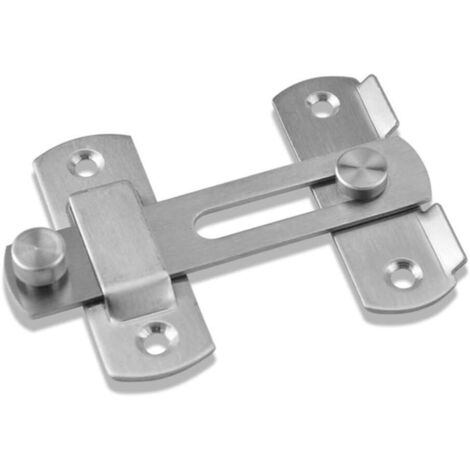 Pa 2-zoll-türschnäpper, Tragbarer Türschnäpper Für Zaunschrank Im Freien, Multifunktionshaus Aus Edelstahl (silber)