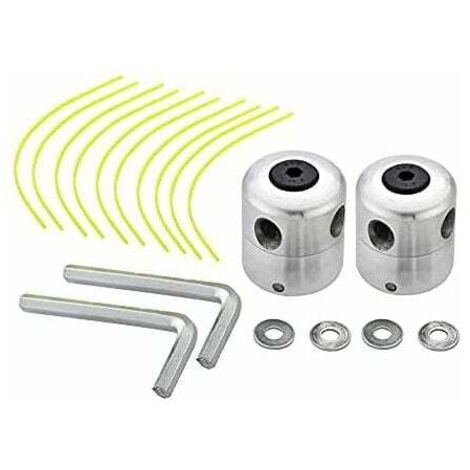 Pair 2 Stück Universal-aluminium-freischneiderköpfe, Doppel-nylon-fadenkopf, Fadenspule, Freischneider-zubehör