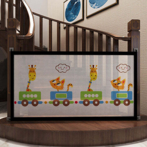 Pair Schutzgitter, Erweiterbares Bedrucktes Baby-schutzgitter (l134cmh85cm), Verbessertes Treppenschutzgitter, Abnehmbares Kinderschutzgitter Für Treppen, Türen Und Flure