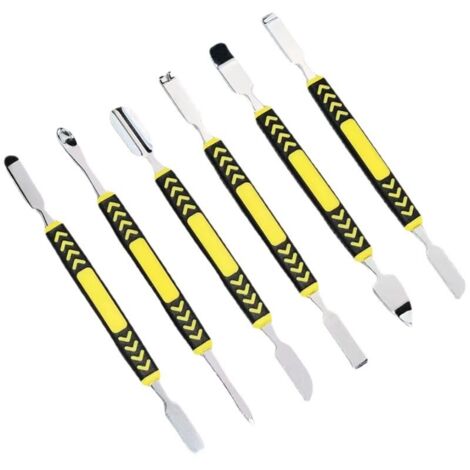 Pa 6-teiliges, Doppelseitiges Metall-brecheisen, Elektronische Reparaturwerkzeuge, Metall-spudger-set Für Ipad, Handy, Computer