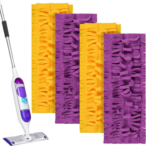 Pa Set Mit 4 Tüchern Für Swiffer, Wiederverwendbaren Tüchern Für Swiffer-besen, Nass- Und Trockenwischmopp Aus Mikrofaser, 39 Cm 15 Cm Reinigungstücher Für Swiffer, Nachfüllpackung