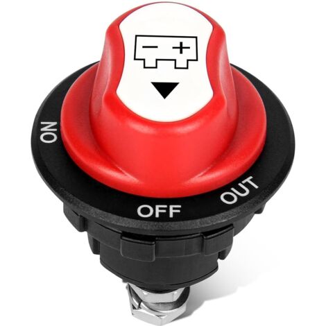 Pa Batterie-trennschalter, 12 V, 100 A, Max. 24 V, Ein-aus-aus, 3-positionen-batterie-trennschalter, 12-v-autobatterie-trennschalter Für Marine, Boot, Wohnmobil