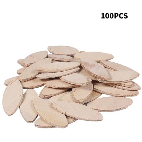 Pair 100 Stück Holzschnitzstücke, Kekse, Holzbearbeitungsbedarf, Holzbearbeitungswerkzeuge, Holztafel, Holzkekse, Buchenholzpfähle