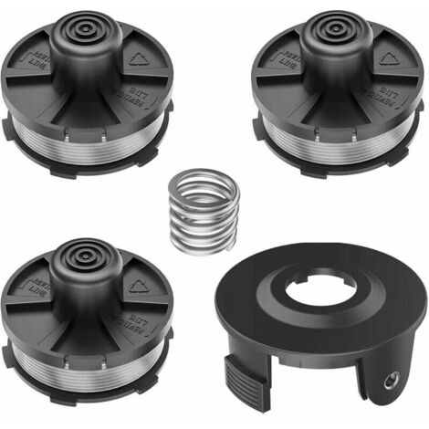 Pair 3 X Freischneiderspulen, 1 X Spulenabdeckung, 1 X Freischneiderfeder, Für Makita Dur181 Dur141 Dur180z Dur181z 196146 9 195858 1