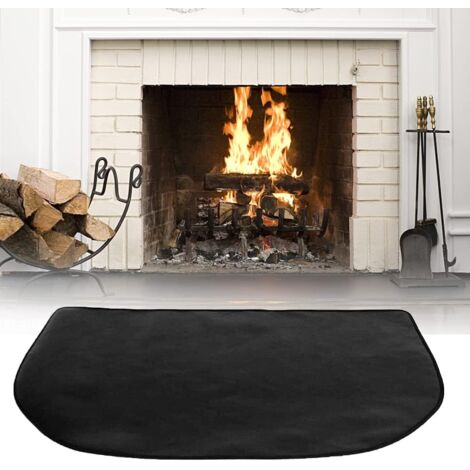Pa Feuerfeste Kaminmatte 80 X 50 Cm, Feuerfeste Matte, Langlebige Feuerschutzmatte, Mehrschichtige Feuerfeste Matte, Feuerfeste Matte Vor Dem Kamin