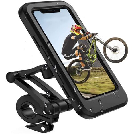Pa Handyhalterung Für Fahrrad, Motorrad, Universelle Fahrradhalterung, Wasserdichter Touchscreen Mit 360°-drehung, Handyhalterung Für Smartphone Bis 6,7 Zoll