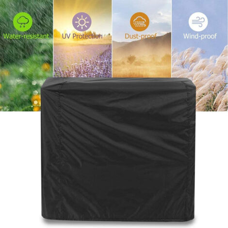 Pa Schwarze Grillabdeckung, Wasserabweisend, Feuchtigkeitsabweisend, Grillabdeckung, Staub- Und Wasserschutz, Windabweisend, Für Grill Im Freien, Garten, Terrasse, Grill (80 X 66 X 100 Cm)
