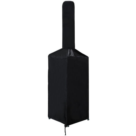 Pa Schwarze Pizzaofen-abdeckung Für Den Außenbereich, Wasserdicht, Staubdicht, Pizzaofen-schutz, Wetterfest, Staubdicht, Pizzaofen-grill-regenschutz (65 X 45 X 107 X 165 Cm)