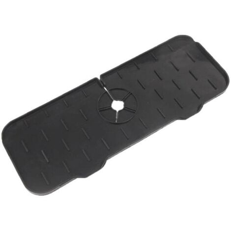 Pa 2 Spritzschutzabdeckungen Für Küchenspüle, Wasserhahn-pads, Schwarz