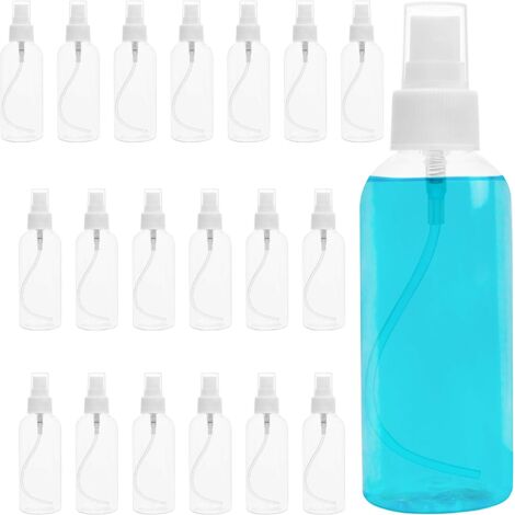 Pa Set Mit 20 Mini-sprühflaschen 80 Ml – Sprühgeräte Mit Kappen – Wiederverwendbare, Auslaufsichere Kunststoff-sprühflasche Für Ätherische Öle, Parfüme, Flüssigkeiten – Ideal Für Reisen
