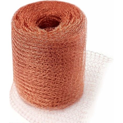 Pair Kupfergeflecht, 1 Rolle À 6 Meter Kupferdrahtgeflecht, Kupfernetz Gegen Schnecken, Mäuse, Vögel Und Nematoden, Gartenschutz Gegen Nagetiere, Gestricktes Kupfernetz