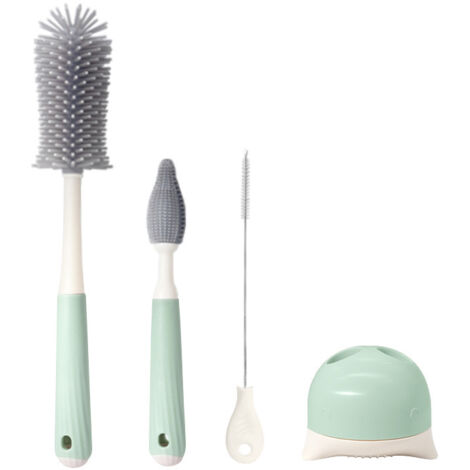 Pa Reinigungsbürsten-set, Flaschenreinigungsschwamm, Wasserschwamm Für Kinder, Wasserflaschenreiniger, Bürste Mit Langem Griff, Flaschenreiniger, Flasche, Wasser, Tasse, Milch, Abs