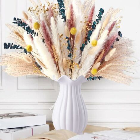 Pair Natürliche Getrocknete Pampas-dekoration, 115 Stück, Getrocknete Blumen, Blumenstrauß, Pampas, Dekorative Blumen, Boho-dekoration Für Zuhause, Hochzeit, Schlafzimmer, Urlaub, Party