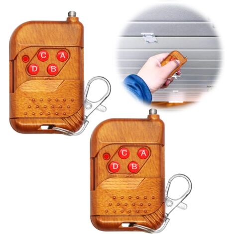 Pa 2er-pack Universal-garagentor-fernbedienung, 433 Mhz, Klon Für Schalter, Garagentor, Rolltorschalter