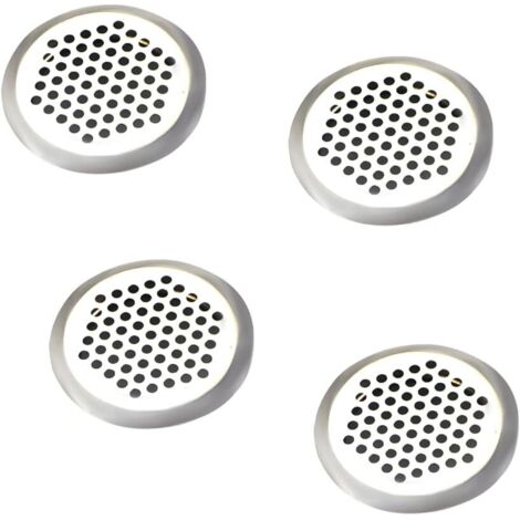 Pa Lüftungsgitter, 4 Stück, Rundes Lüftungsgitter, Edelstahl-lüftungsgitter, Edelstahl-loch-lüftungsgitter, Für Kleiderschränke, Schränke, Schuhschränke