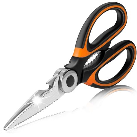 Pa Robuste Küchenschere, Neue Professionelle, Scharfe Mehrzweck-küchenschere Aus Edelstahl Mit Klingenabdeckung Für Huhn, Fisch, Fleisch, Gemüse, Kräuter, Knochen, Nüsse